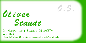 oliver staudt business card